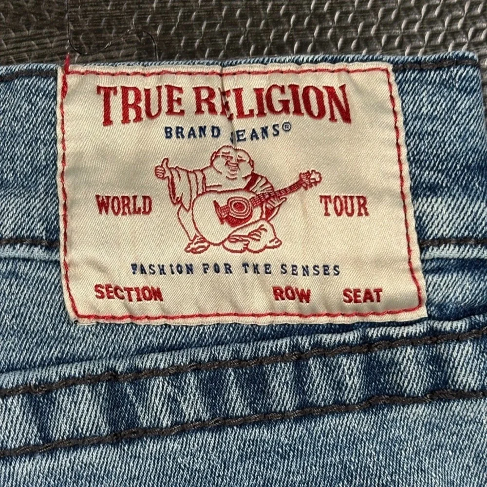 True Religion Jeans Mens 31x33 BLue Ricky Big T Relaxed Straight